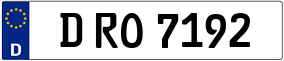 Trailer License Plate